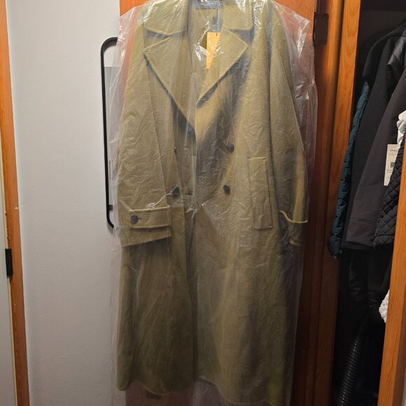 MM LaFleur Pistachio The Viola Coat - Double-Face Wool Size L Brand New - Picture 3 of 5